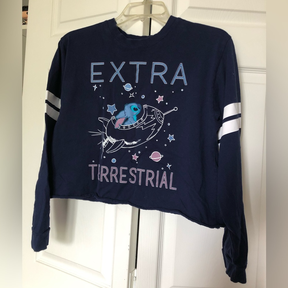Disney Stitch crop sweater.